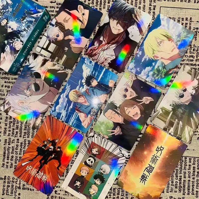 咒术回战镭射小卡周边盒装三寸虎杖宿傩伏黑五条悟七海照片LOMO卡,淘宝优惠券,粉丝福利购,淘宝优惠卷