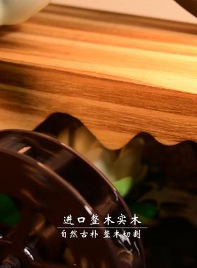 新中式创意客厅招财流水摆件风水轮喷泉桌面生财循环手工陶瓷鱼缸