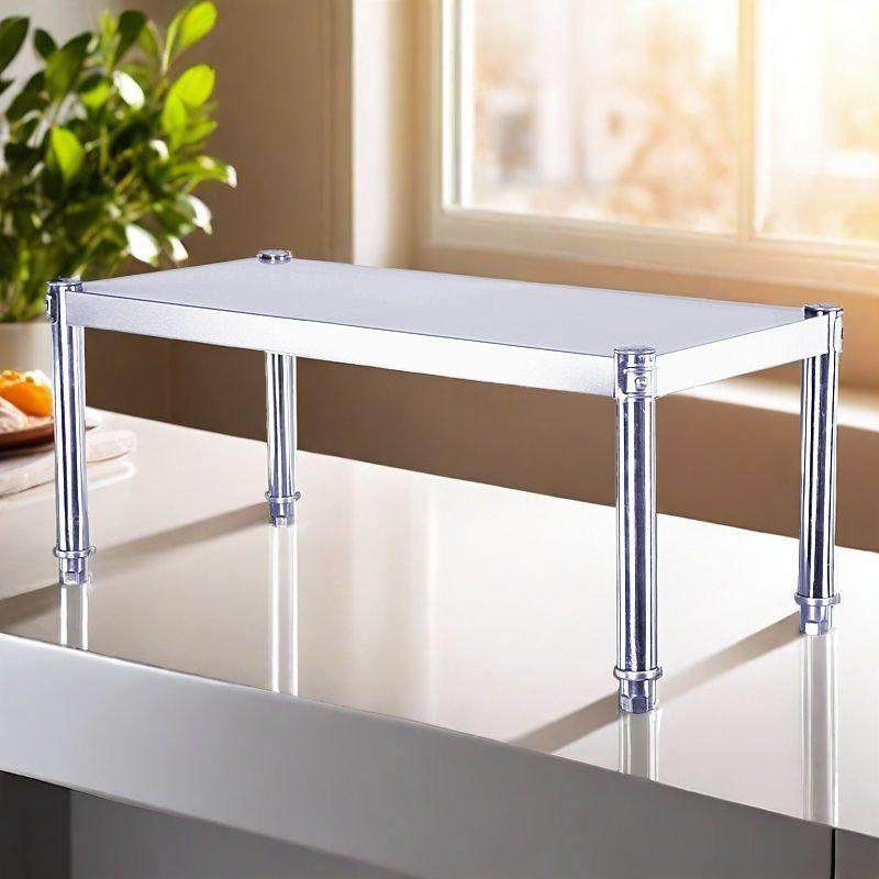 厨房不锈钢置物架一层微波炉分层整体橱柜隔层烤箱架收纳隔断台面,淘宝优惠券,粉丝福利购,淘宝优惠卷