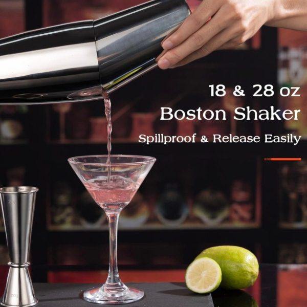 新款入门级不锈钢调酒器4件套波士顿鸡尾酒调制工具包三段摇酒壶,淘宝优惠券,粉丝福利购,淘宝优惠卷