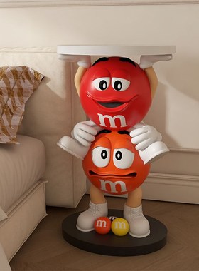 艺术mm豆客厅沙发旁边几柜电视柜旁边大型落地托盘床头柜搬家摆件