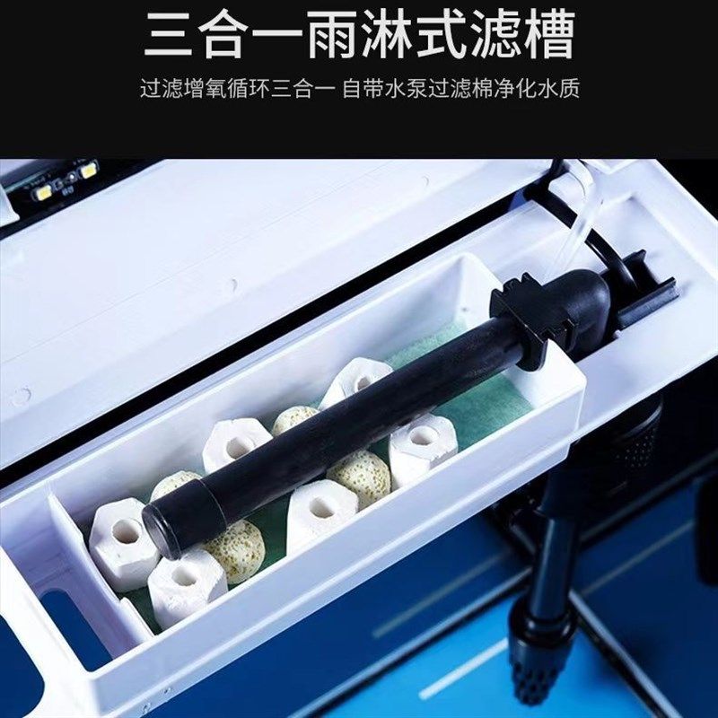 鱼缸客厅小型家用懒人免落地桌面玻璃中型造景透明生态创意金鱼缸,淘宝优惠券,粉丝福利购,淘宝优惠卷