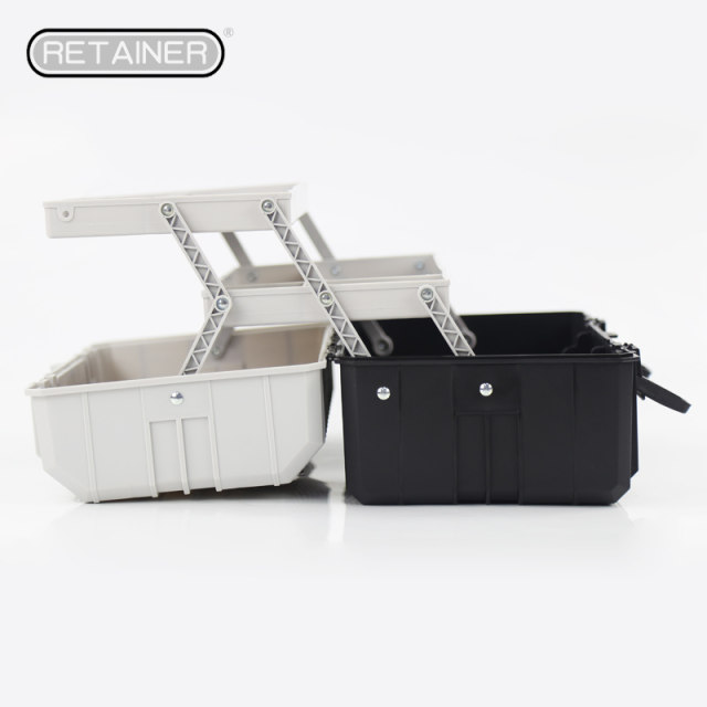 Ruimeito three-layer folding hardware plastic tool box multi-function portable repair box household storage electrician