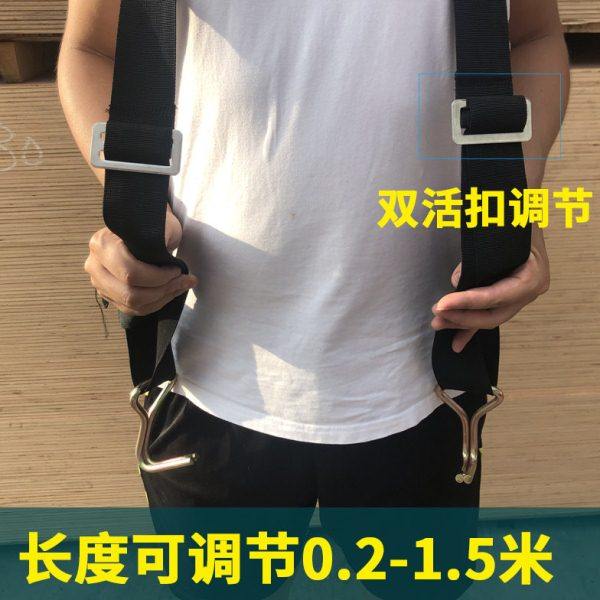 搬运神器木门防盗门板建材肩背带抬瓷砖煤气罐上下楼省力绳铁钩子,淘宝优惠券,粉丝福利购,淘宝优惠卷