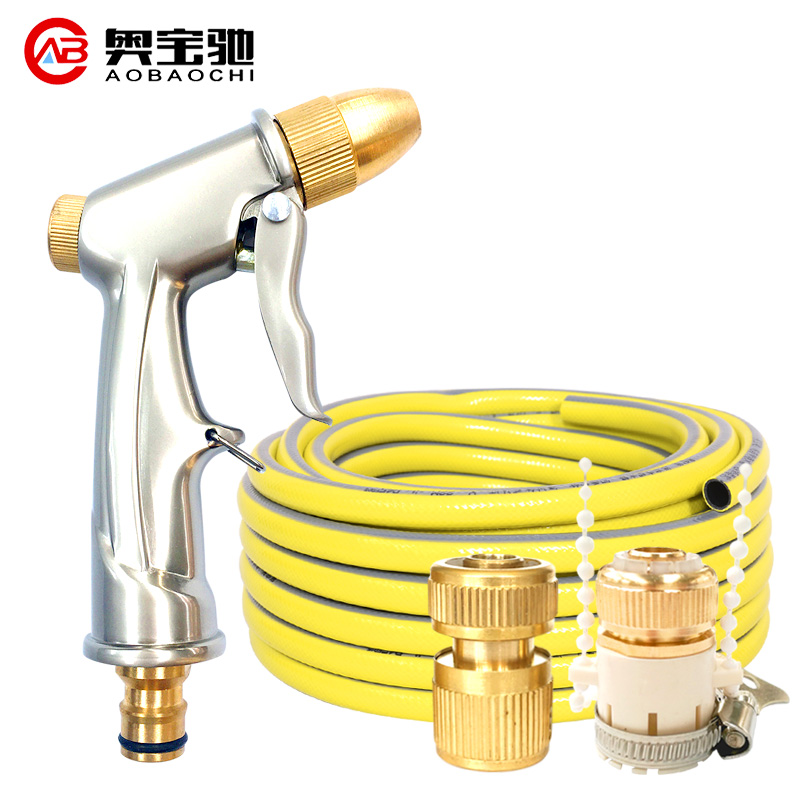 洗车水枪喷头浇花浇菜家用花园水管软管套装浇花工具冲刷喷水枪头 - 图2