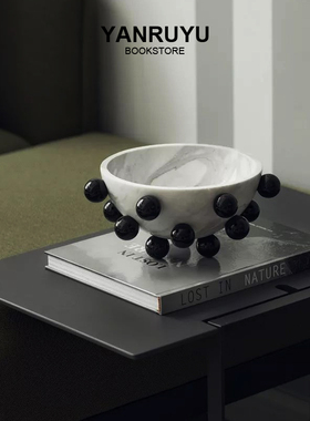 简约黑白灰精装外文组合装饰书摆件现代样板房书柜英文书陈设家具