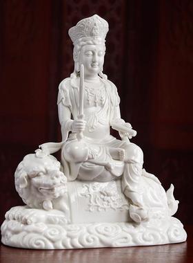 戴玉堂陶瓷摆件：阿杜派文殊菩萨兔像、十二生肖、出生佛、家佛等