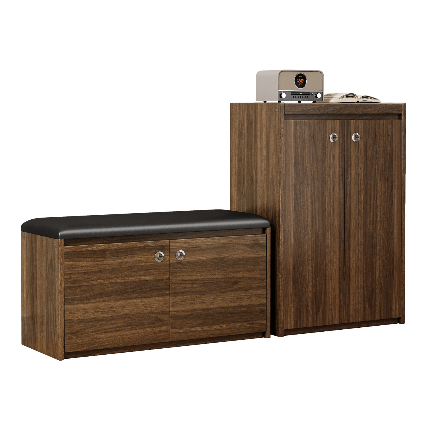 免安装家用实木软包穿换鞋凳鞋柜一体入户玄关进门口储物收纳坐凳,淘宝优惠券,粉丝福利购,淘宝优惠卷