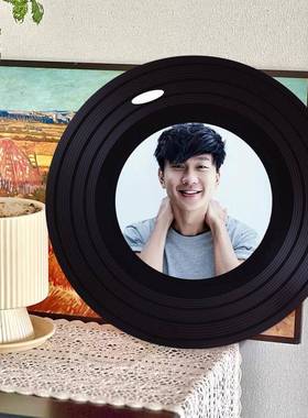 林俊杰可定制黑胶唱片创意桌面摆件ins覆古朋友生日礼品礼物