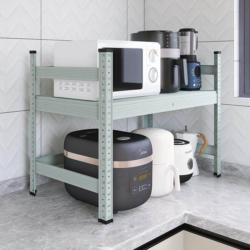 峰阳厨房置物架台面微波炉烤箱小家电双层收纳家用电饭煲放锅架子,淘宝优惠券,粉丝福利购,淘宝优惠卷