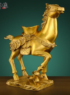 铜马摆件马上有钱生肖马到成功招财聚财客M厅玄关电视柜开业礼品