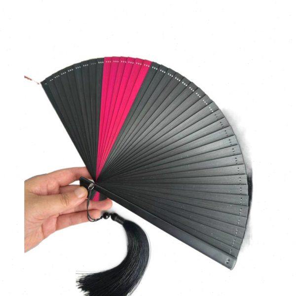 日式中国风全竹扇子折扇镂空古风女士折叠扇手工小5寸舞蹈扇黑,淘宝优惠券,粉丝福利购,淘宝优惠卷