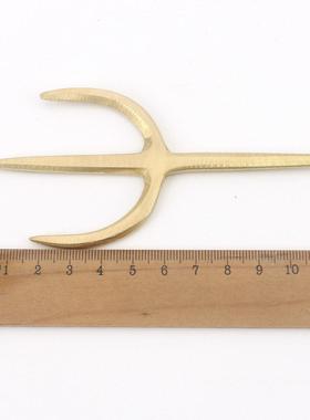 瑞祥佛事用品风水用品太极八卦 纯铜利器铜八卦三叉 佛具家居摆件