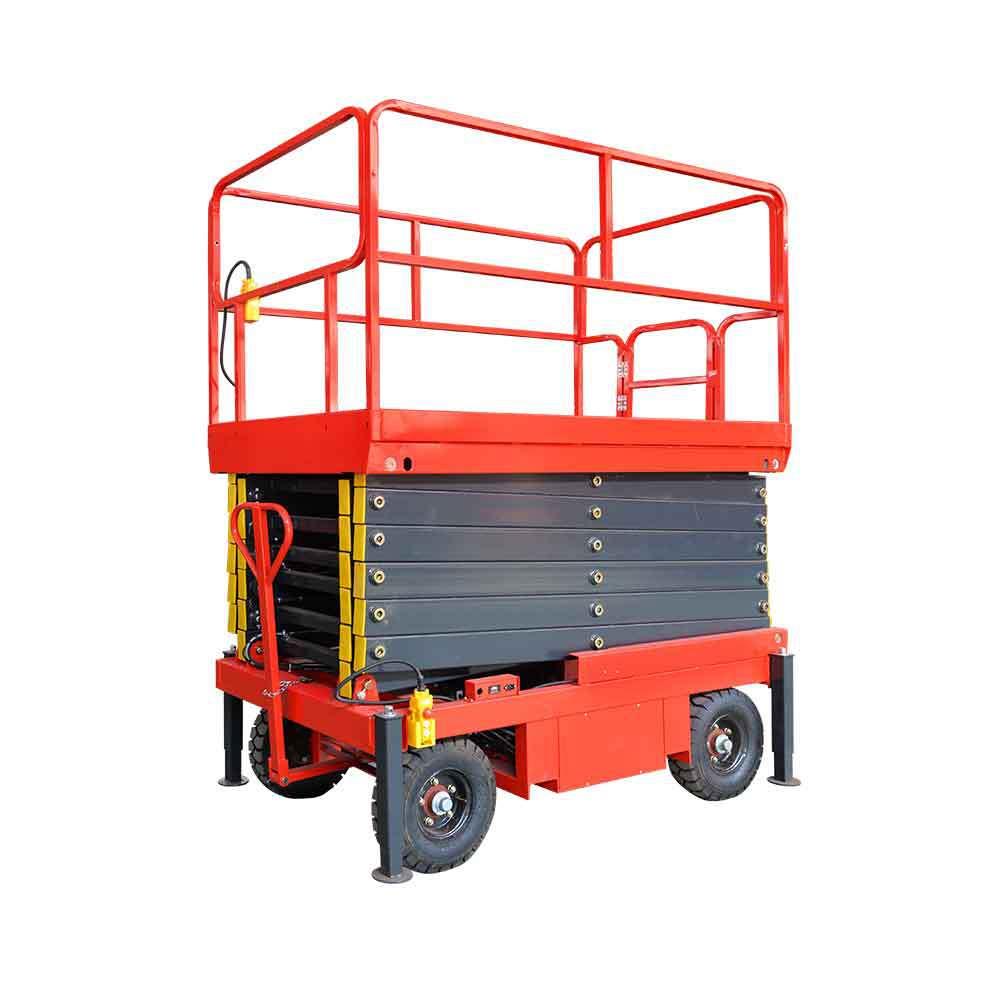 牵引移动剪叉式升降机电动液压升降平台高空作业登高车升降台 - 图3