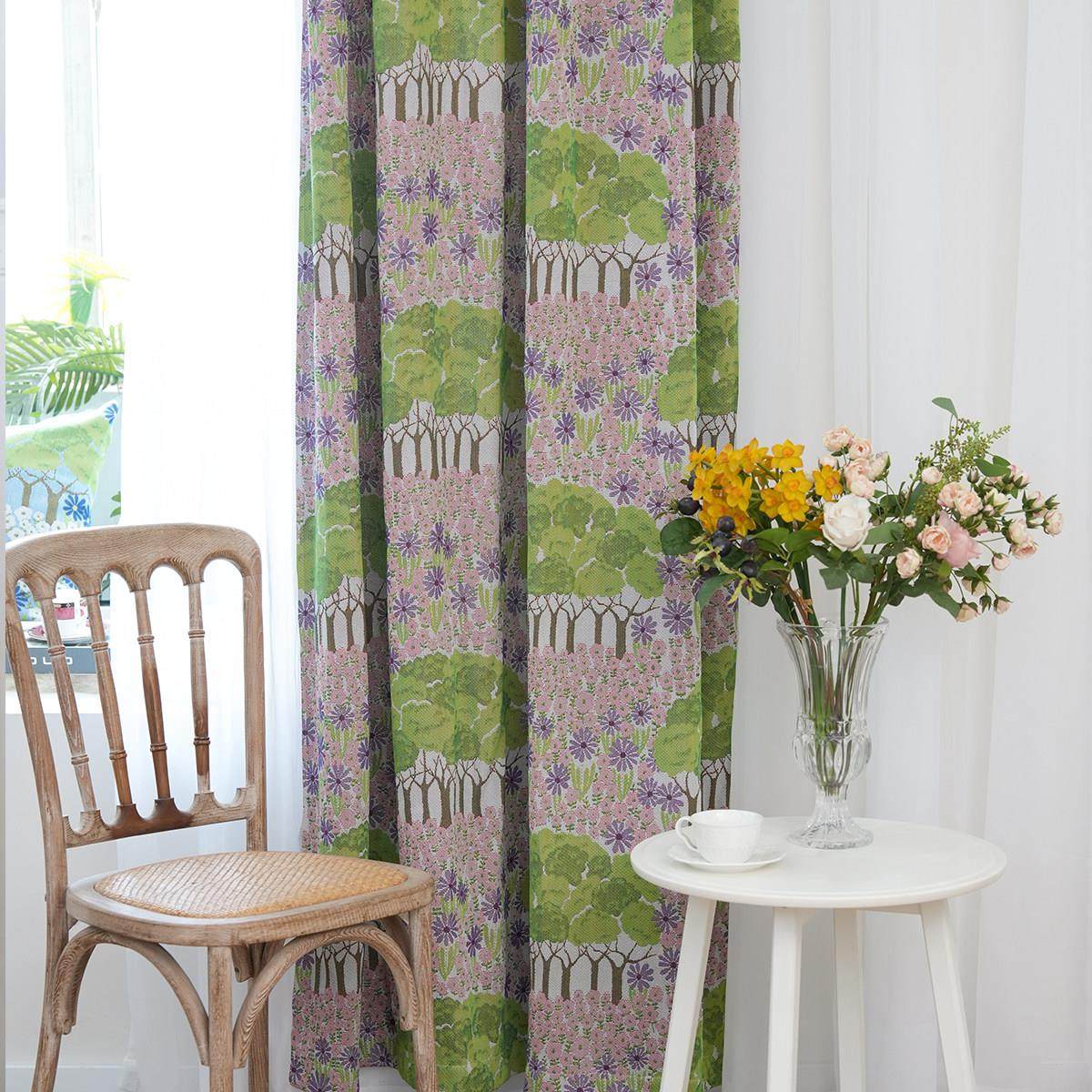 ekelund全棉遮光窗帘客厅卧室窗帘高级感提花田园风可定制,淘宝优惠券,粉丝福利购,淘宝优惠卷