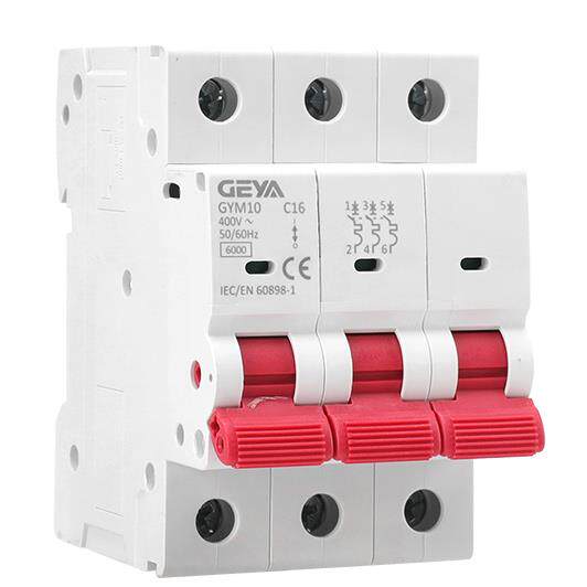 GEYA格亚4.5kA微型断路器C45空气开关GYM10 63A 25A40A双汇流排3P - 图0