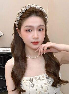 缎面满天星带齿防滑显脸小发箍