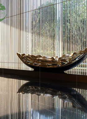 定制抽象玻璃纤维船造型雕塑落地摆件样品屋展示中心行销会展中心