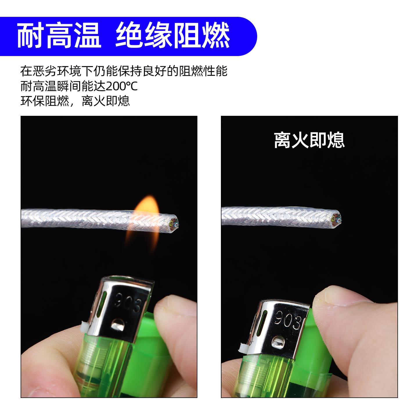 AFPF铁氟龙镀银屏蔽绞线2 3 4 6芯耐高温线传感器信号屏蔽线包邮 - 图3
