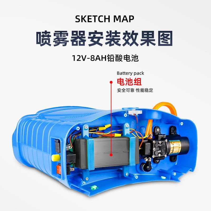 电动喷雾器电瓶12v8ah农用背负喷壶大容量12伏童车铅酸蓄电池配件,淘宝优惠券,粉丝福利购,淘宝优惠卷