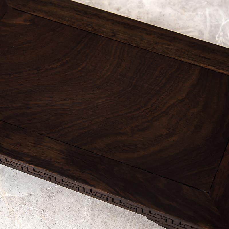 黑檀木长方正方形回纹实木平板底座茶具茶壶香薰盒香炉盆景木底托,淘宝优惠券,粉丝福利购,淘宝优惠卷