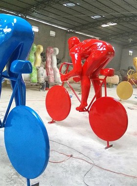 大型玻璃钢人物雕塑创意摆件广场公园景观商业美陈装饰品厂家定制