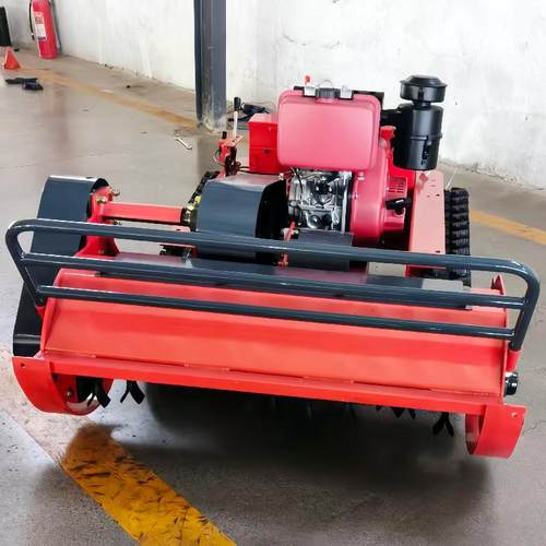 多功能果园遥控割草机可加推雪铲履带式农用碎草机智能除草机 - 图0