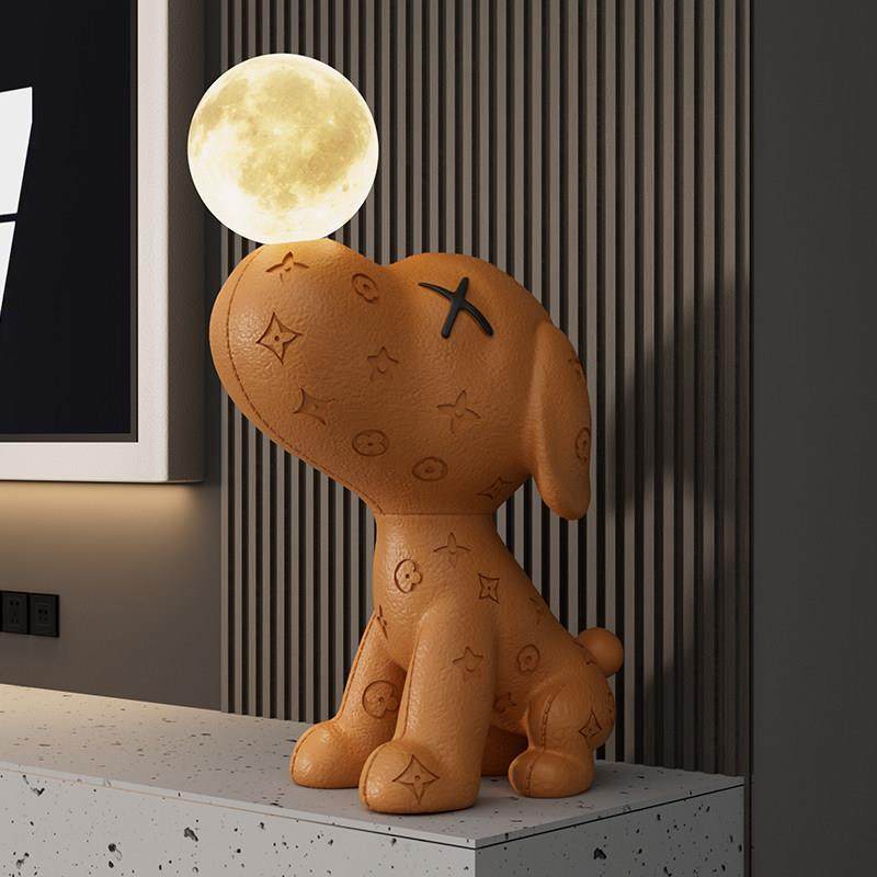 比格犬客厅沙发电视柜旁边落地摆件高级感大型公仔狗乔迁新居礼物,淘宝优惠券,粉丝福利购,淘宝优惠卷