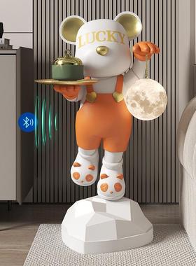 2025新年暴力熊客厅大型落地摆件客厅电视柜沙发旁装饰品乔迁礼物