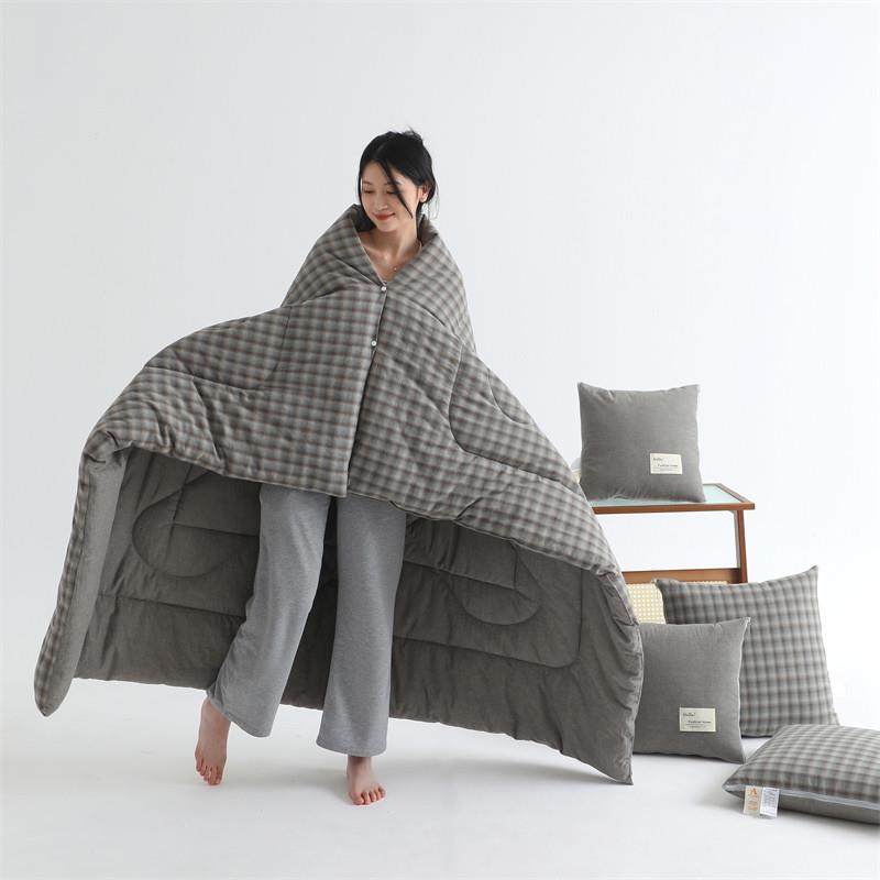 日式简约A类全棉抱枕被两用车载靠垫办公室午睡可携式二合一枕头,淘宝优惠券,粉丝福利购,淘宝优惠卷