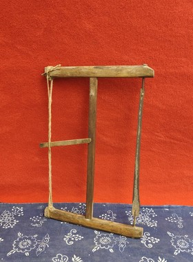 民俗老物件木工工具刨子手工钻墨斗摆件老式木匠打孔覆古怀旧道具