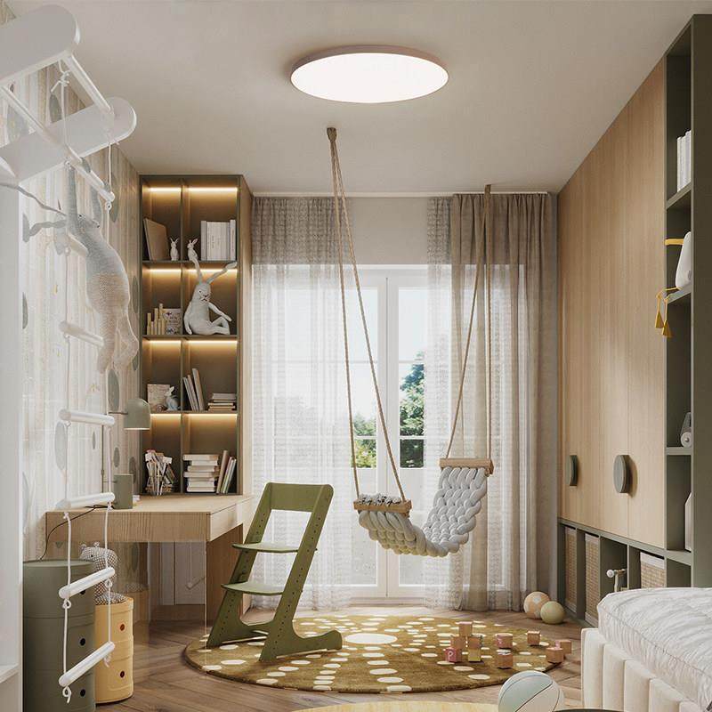 立达信元月护眼吸顶灯卧室灯超薄窄边现代简约书房灯客卧儿童房灯,淘宝优惠券,粉丝福利购,淘宝优惠卷