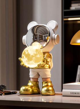太空人宇航员小摆件客厅房间酒柜家居装饰品桌面航天员小夜灯礼物