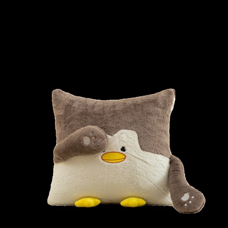 加厚冬季小企鹅两用抱枕被靠垫枕头被午休午睡学生宿舍汽车沙发礼,淘宝优惠券,粉丝福利购,淘宝优惠卷