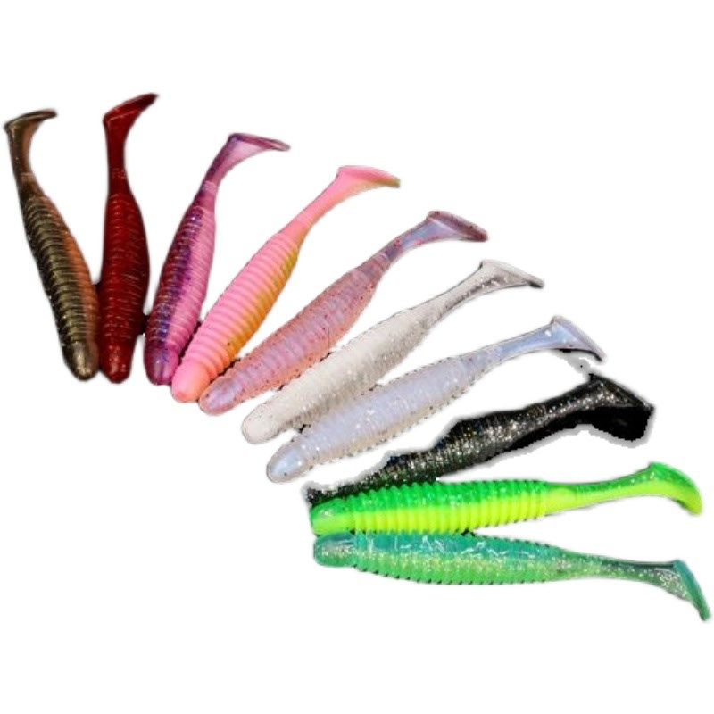 刺卫路亚暴躁t尾带响珠噪音软螺旋螺纹t尾路亚鲈鱼鳜鱼翘嘴假饵,淘宝优惠券,粉丝福利购,淘宝优惠卷