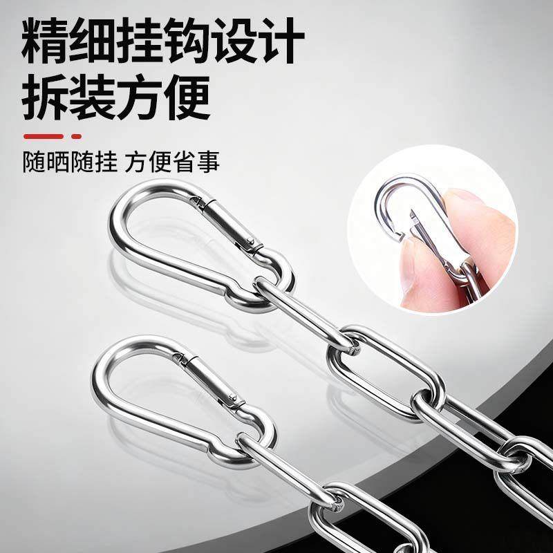 304不锈钢晾衣炼条阳台晾衣绳新型挂衣绳室外晒被子加粗钢丝3/4mm - 图2