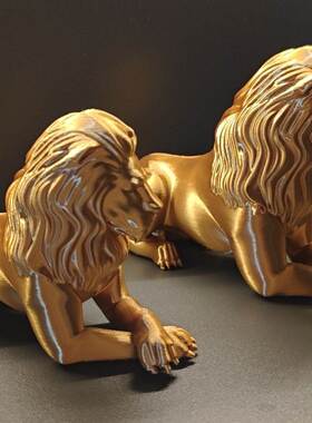 暗区突围金狮雕像大金模型游戏周边逃离塔科夫3d打印模型招财
