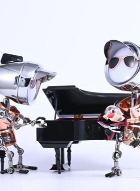 公司团购礼品创意生日朋克机器氛围夜灯钢琴饰品男孩和女孩艺术学