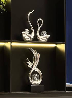 北欧风陶瓷摆饰风生水起客厅摆件高级感酒柜电视柜玄关家居装饰品