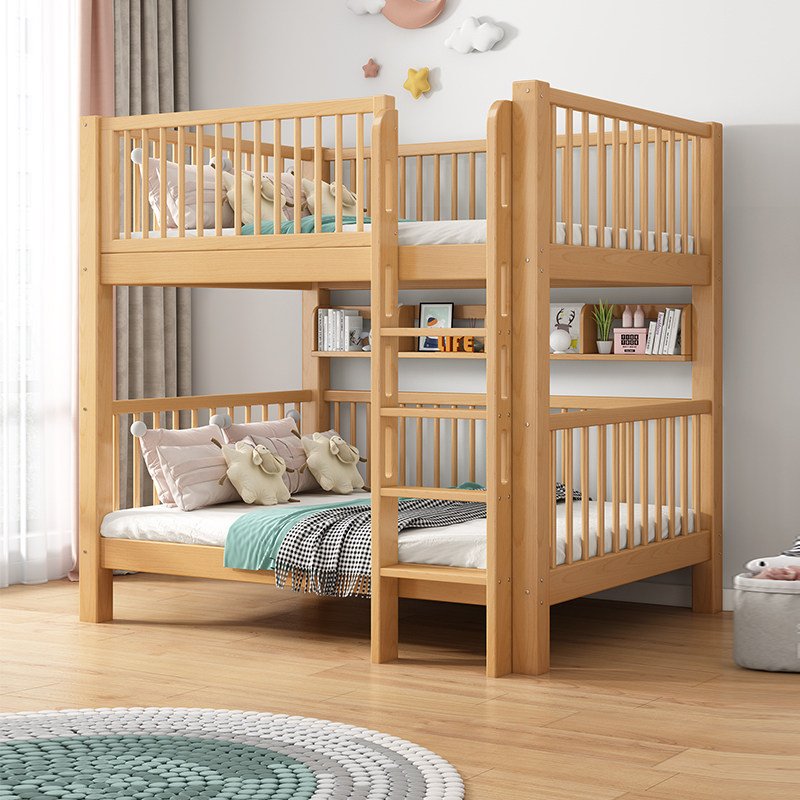 金多喜上下铺层床实木高低床上下床子母床加高护栏儿童床两层床,淘宝优惠券,粉丝福利购,淘宝优惠卷