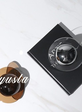 现代创意星球水晶摆件展厅样板房间玄关家居桌面艺术软装饰品