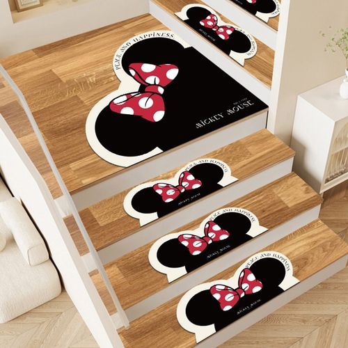 卡通异形楼梯垫踏步垫梯子地垫旋转台阶室内防滑垫子家用loft地毯 - 图1