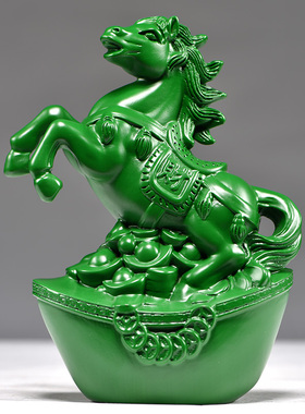 绿色木质十二生肖一实木雕鼠牛虎兔龙蛇马羊猴鸡狗猪送礼品