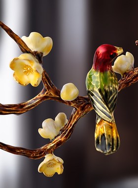 新中式喜上眉梢葫芦福禄摆件客厅电视柜书房博古架酒柜装饰品摆设