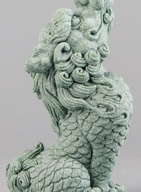 逗兽记麒麟吐珠中式居家桌面装饰摆件办公室国潮创意精品茶宠香插