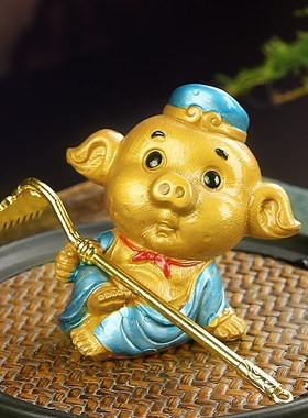 孙悟空摆件家居装饰创意茶室茶桌客厅办公室精品摆设茶宠可养变色