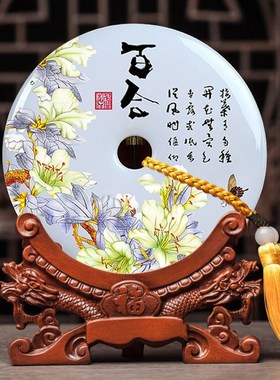 结婚礼物送新人新娘闺蜜高档结婚周年纪念日摆件百年好合中式定制