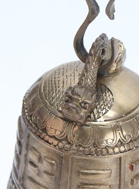 新中式铜钟工艺品摆件客厅电视柜酒柜玄关柜软装饰品创意家居摆设