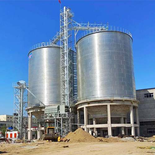 500吨粮食钢板仓家用农用1000吨粮仓大约多钱放玉米镀锌立筒仓 - 图1