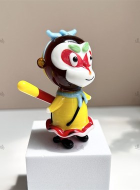 孙悟空琉璃摆件西游纯手工客厅办公室装饰品送礼鱼缸造景玩偶车摆